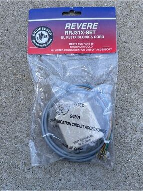 Reverse RRJ31X-SET Gray UL RJ31X Block & Cord